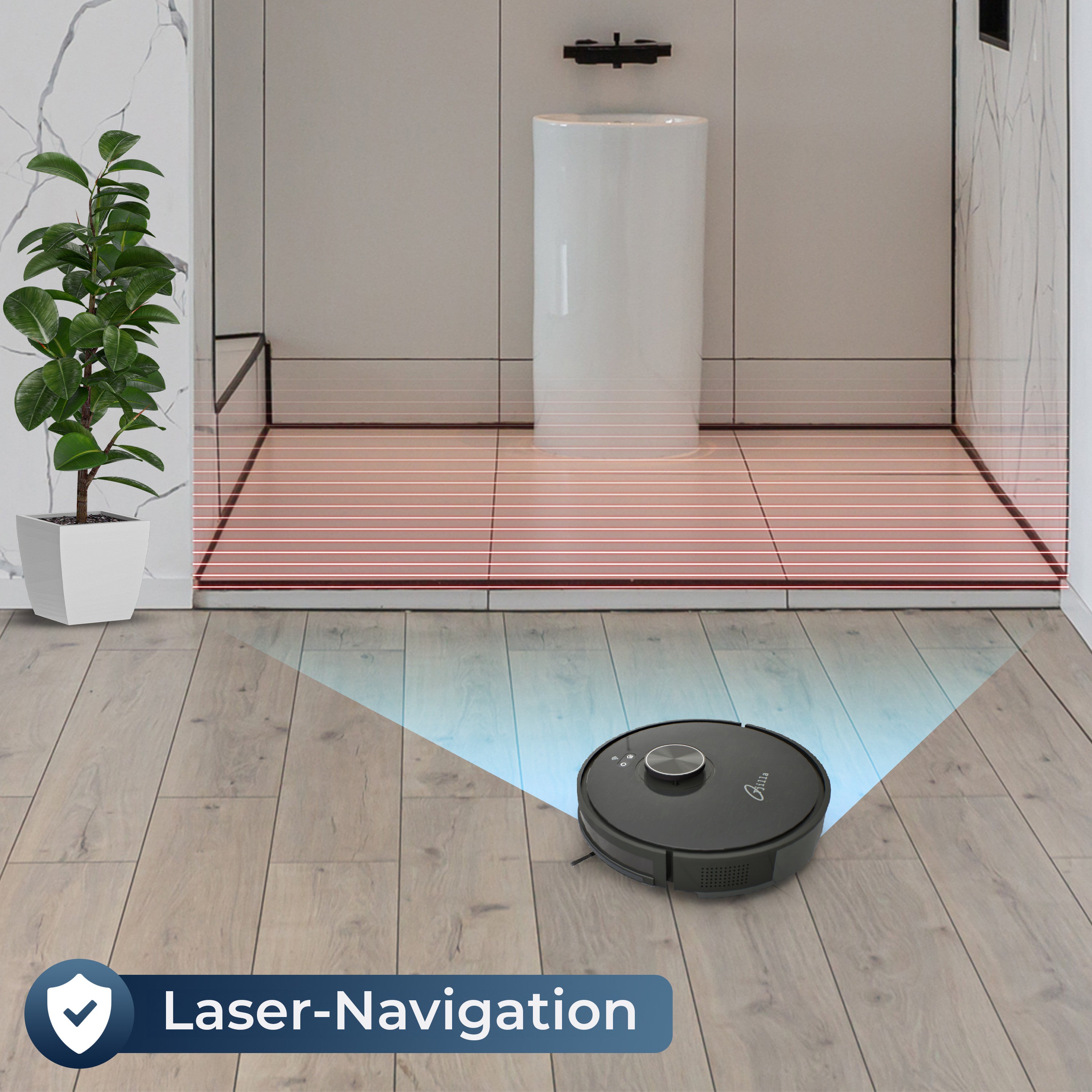 Tjilla Laser navigation