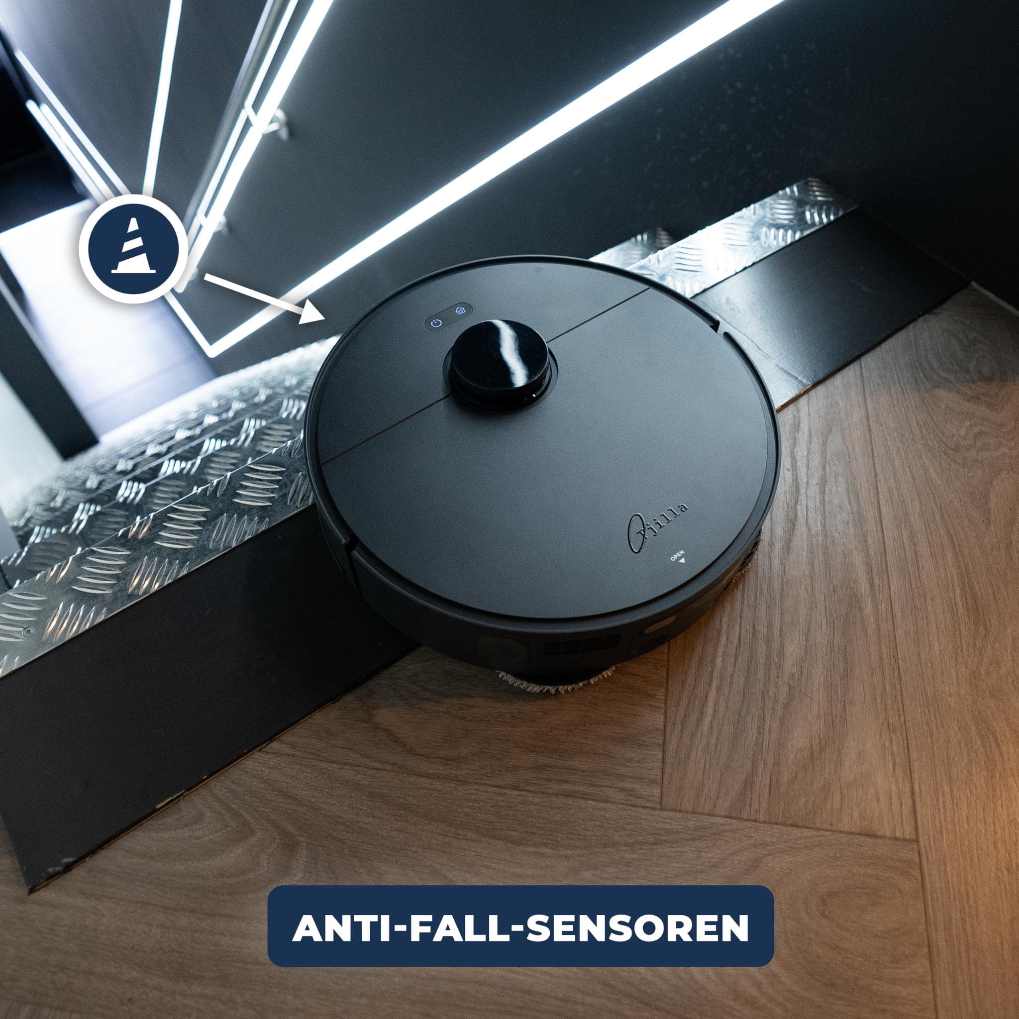Roboterstaubsauger anti-fall-sensoren