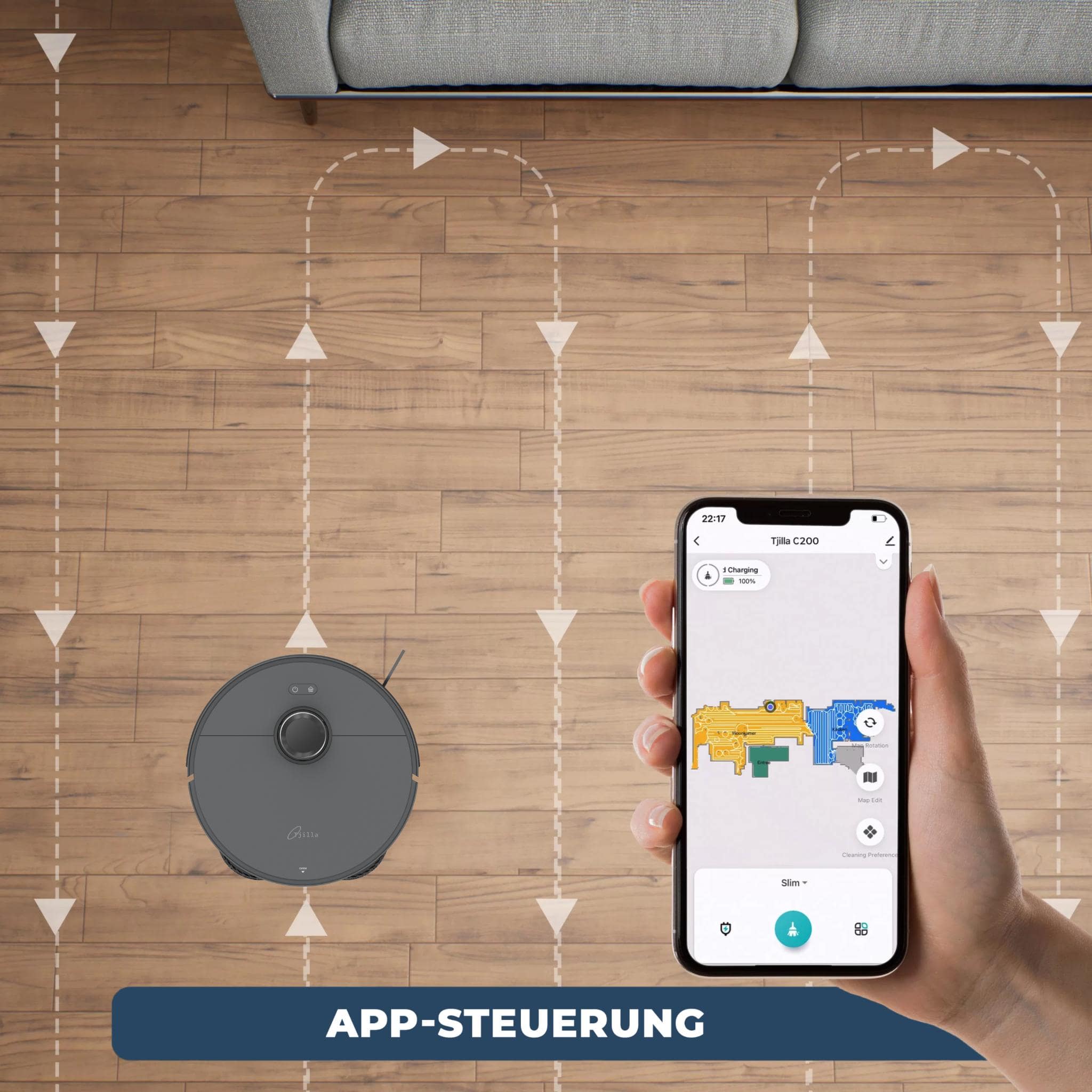 Roboterstaubsauger app steuerung