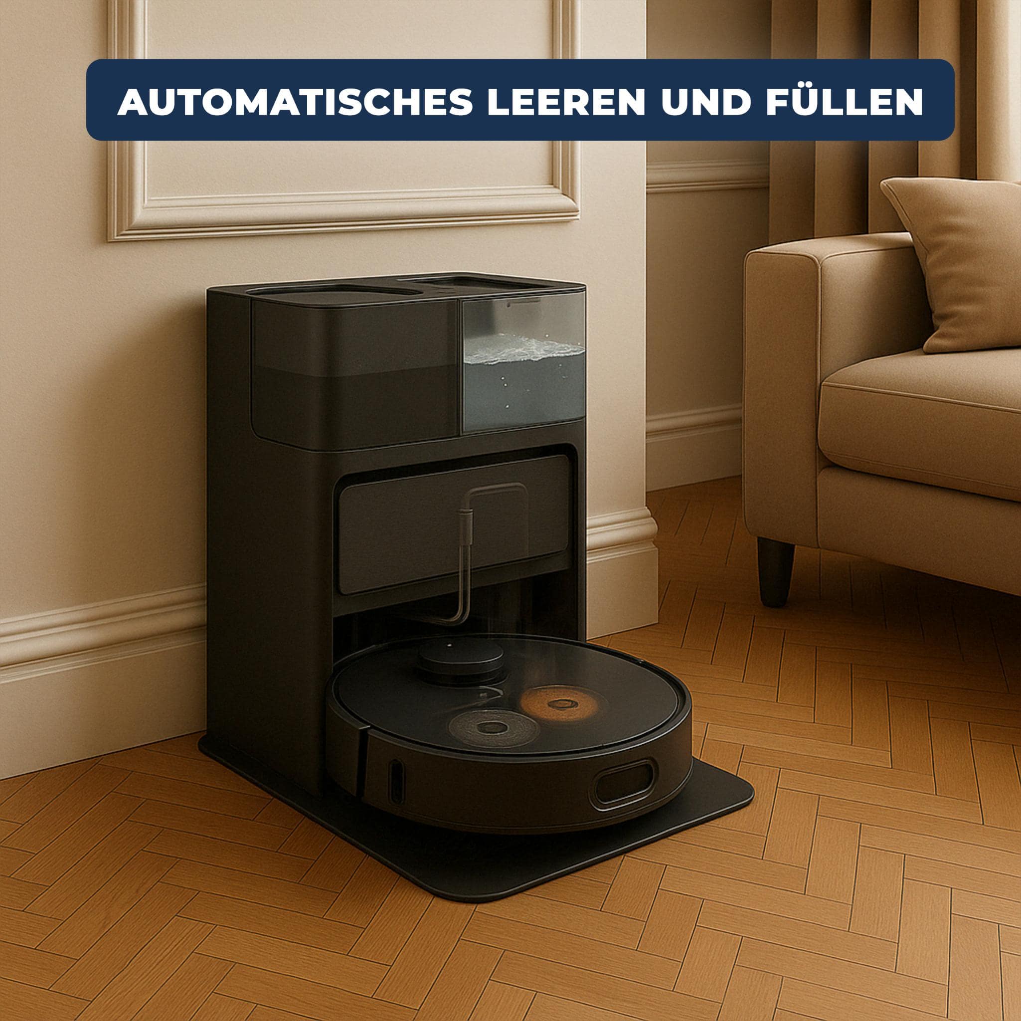 Roboterstaubsauger automatisches leeren und fullen