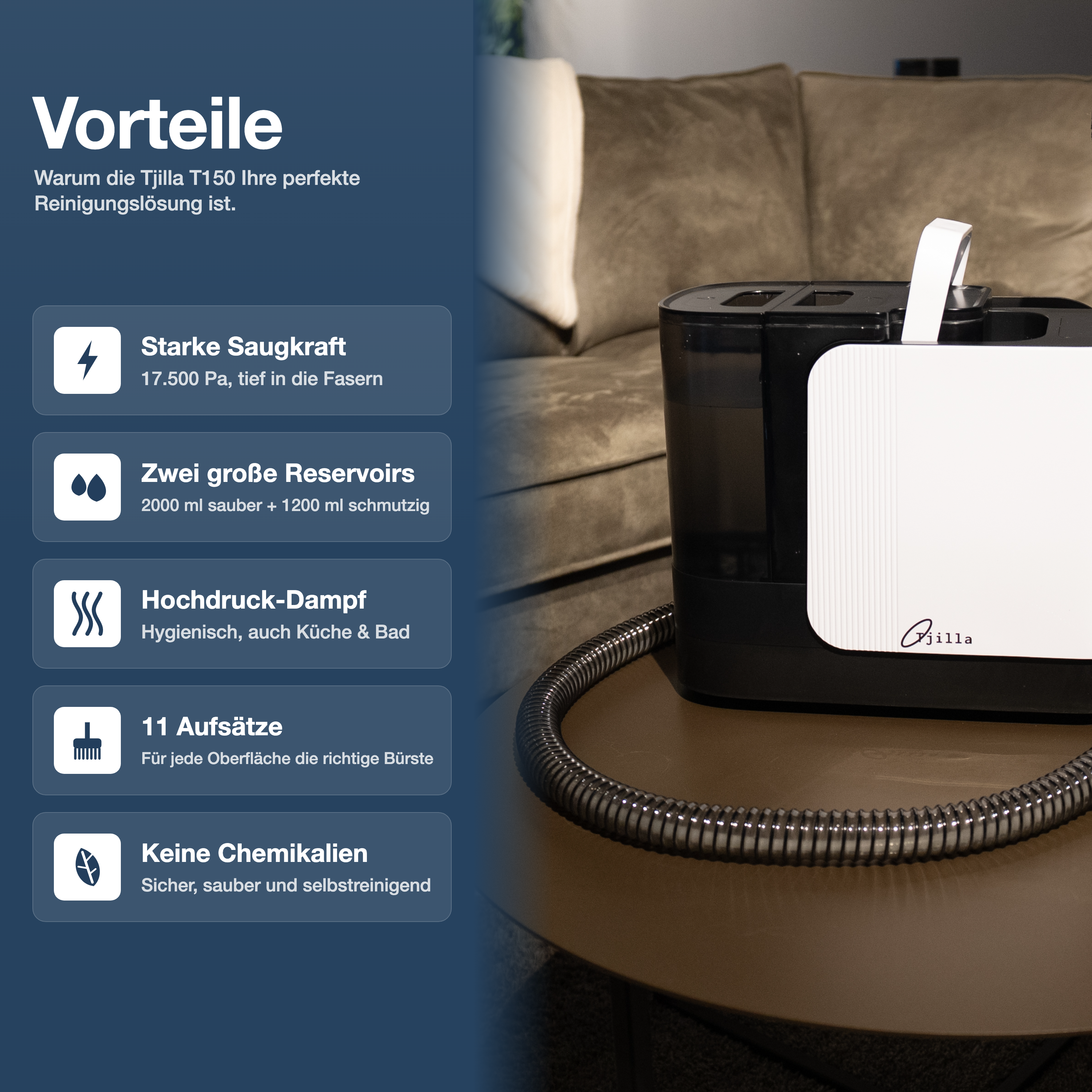 Tjilla T150 Vorteile