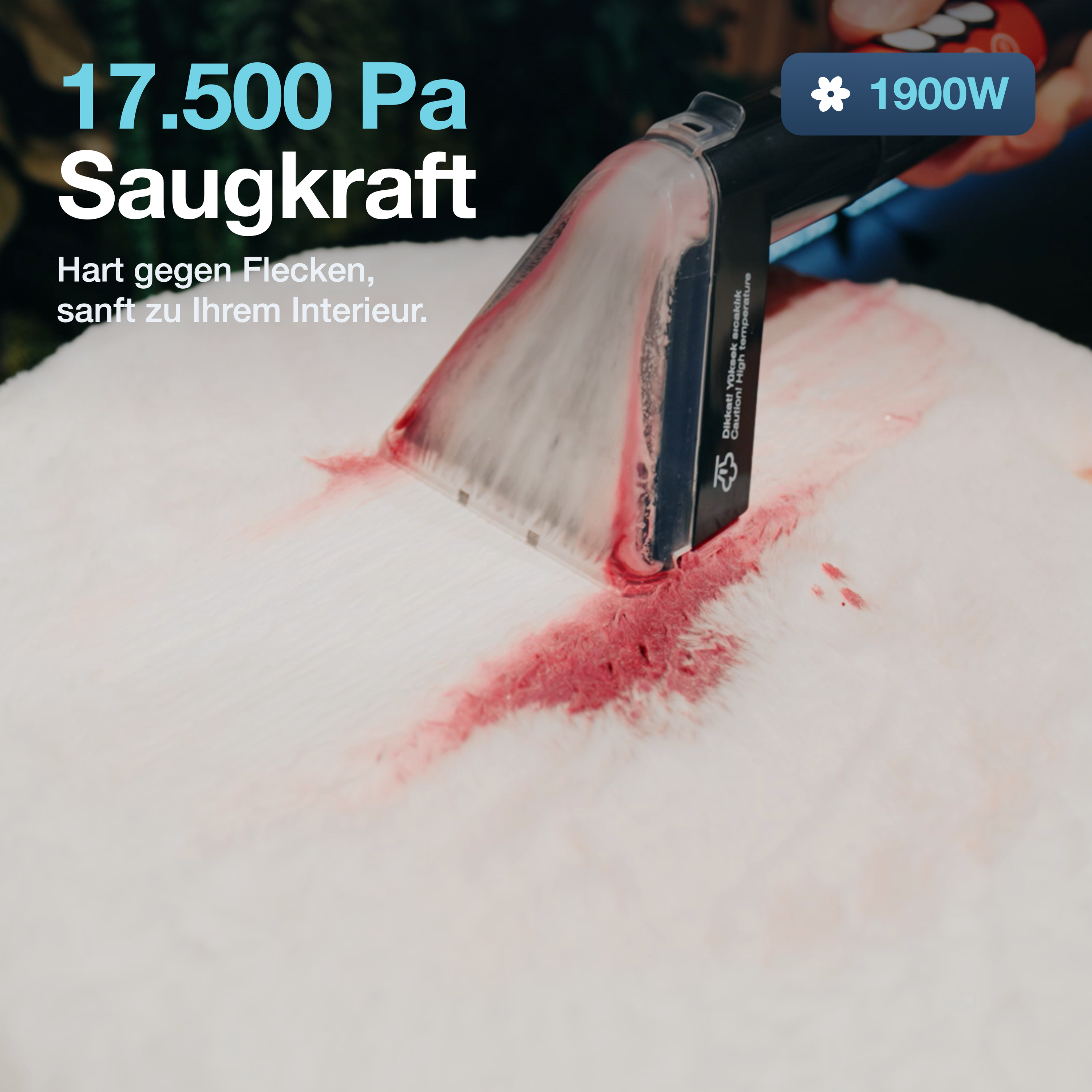 polsterreiniger 17500 pa saugkraft 1900w hartnaeckige flecken tjilla t150